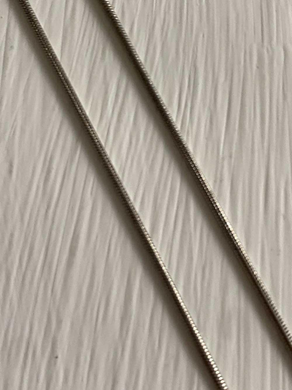 Minimalist Silver Snake Chain Necklace - Sterling Silver Modern Style - Picture 7 of 7